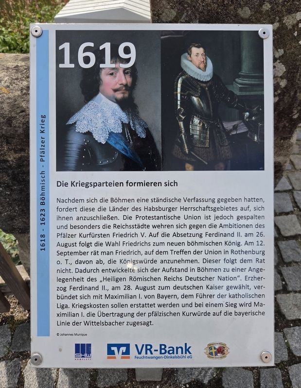 Die Kriegsparteien formieren sich / The Warring Parties Take Shape Marker. Click for full size. Die Kriegsparteien formieren sich / The Warring Parties Take Shape Marker image. Click for full size.