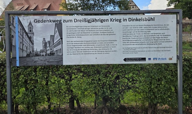 Gedenkweg zum Dreißigjährigen Krieg in Dinkelsbühl / Thirty Years’ War Memorial Trail in Dinkelsbühl. Click for full size. Gedenkweg zum Dreißigjährigen Krieg in Dinkelsbühl / Thirty Years’ War Memorial Trail in Dinkelsbühl image. Click for full size.