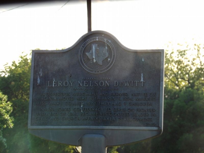 Pioneer Citizen Leroy Nelson DeWitt Marker image. Click for full size.