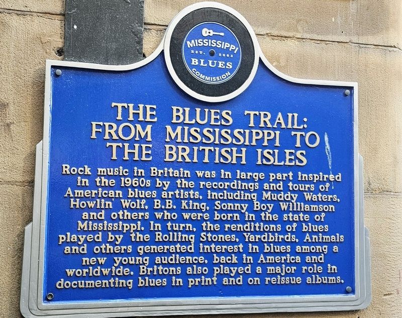 The Blues Trail: From Mississippi to the British Isles Marker image. Click for full size.