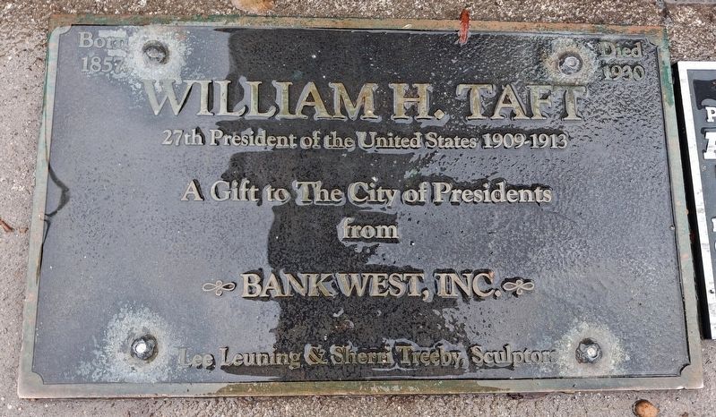 William H. Taft Marker image. Click for full size.
