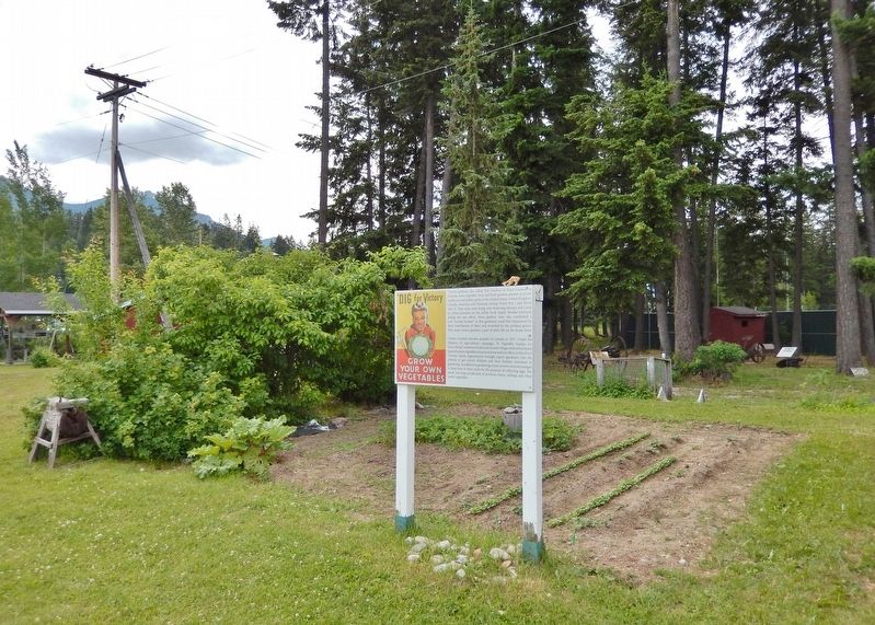 Dig For Victory Marker & Garden. Click for full size. Dig For Victory Marker & Garden image. Click for full size.