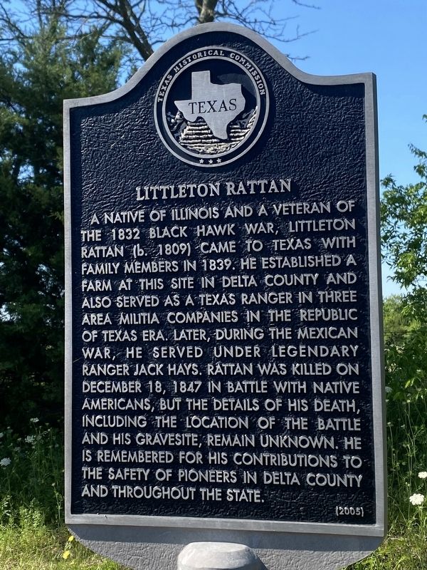 Littleton Rattan Marker image. Click for full size.