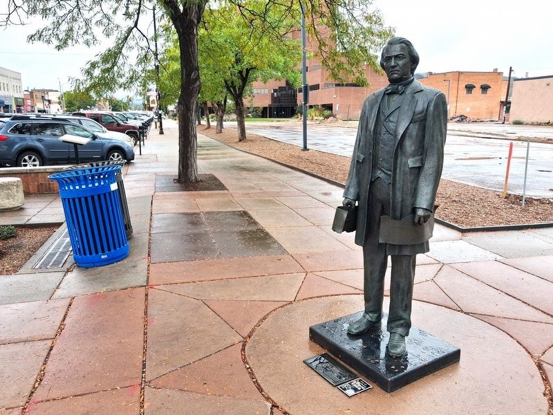 Andrew Johnson Marker and Statue. Click for full size. Andrew Johnson Marker and Statue image. Click for full size.