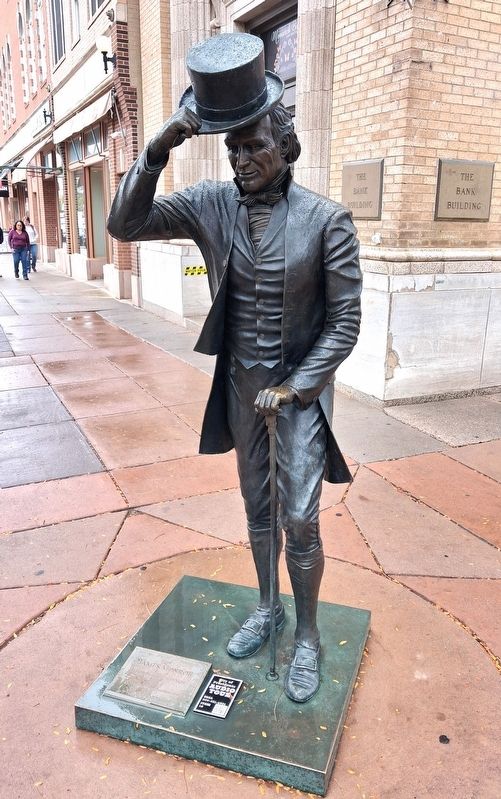 James Monroe Marker and Statue. Click for full size. James Monroe Marker and Statue image. Click for full size.