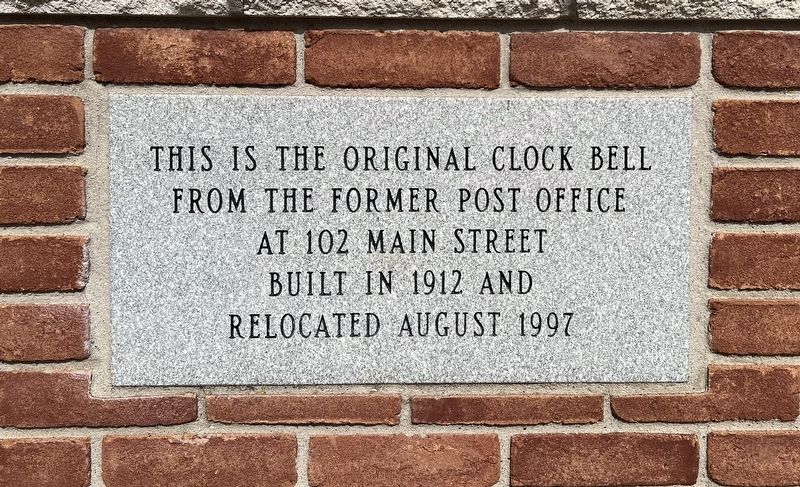Former Post Office Bell Marker. Click for full size. Former Post Office Bell Marker image. Click for full size.