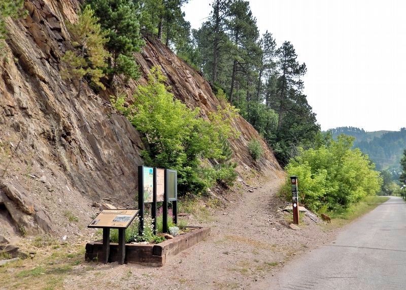 Homestake Railroad Grade Trailhead. Click for full size. Homestake Railroad Grade Trailhead image. Click for full size.