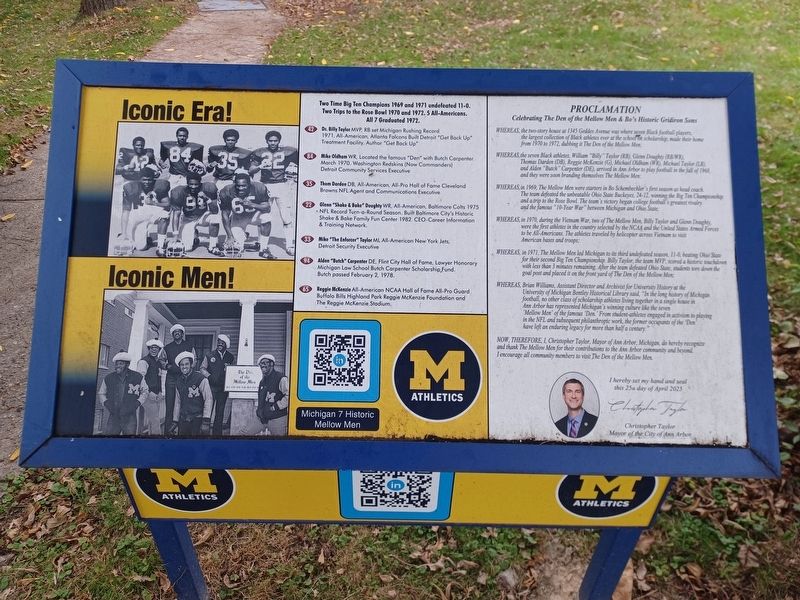 Michigan 7 Historic Mellow Men Marker image. Click for full size.