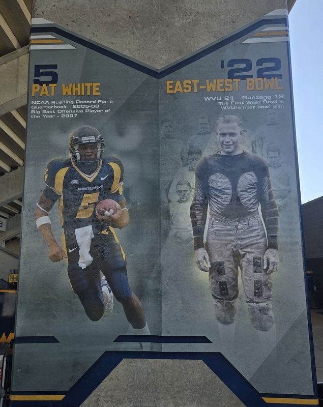 Pat White / '22 East-West Bowl Marker. Click for full size. Pat White / '22 East-West Bowl Marker image. Click for full size.
