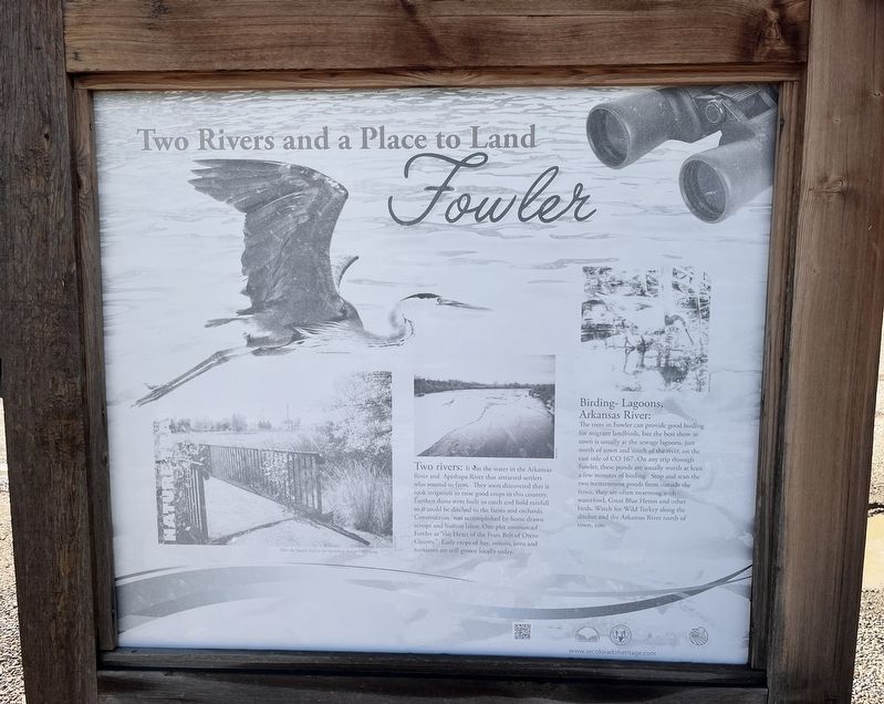 Two Rivers and a Place to Land Marker. Click for full size. Two Rivers and a Place to Land Marker image. Click for full size.