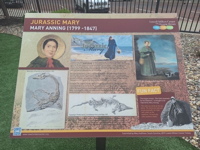 Jurassic Mary Marker. Click for full size. Jurassic Mary Marker image. Click for full size.