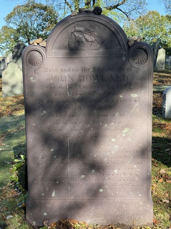 The Pilgrimage of John Howland Marker image. Click for full size.