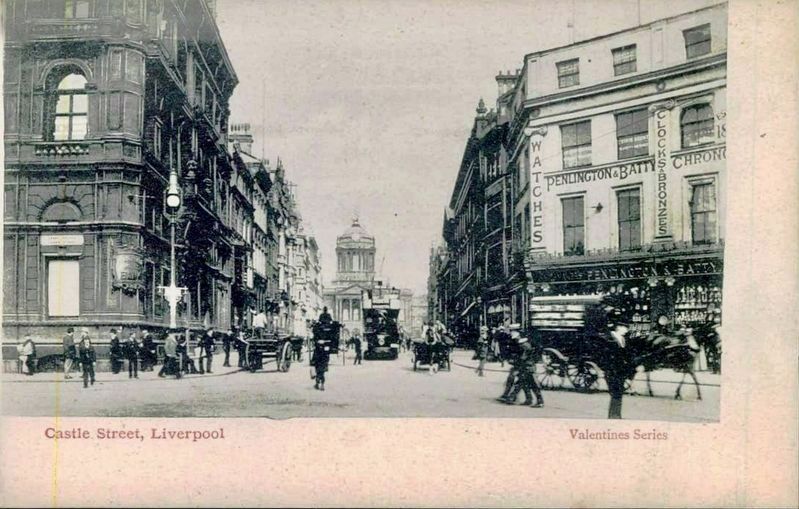 Castle Street, Liverpool - looking north. Click for full size. Castle Street, Liverpool - looking north image. Click for full size.