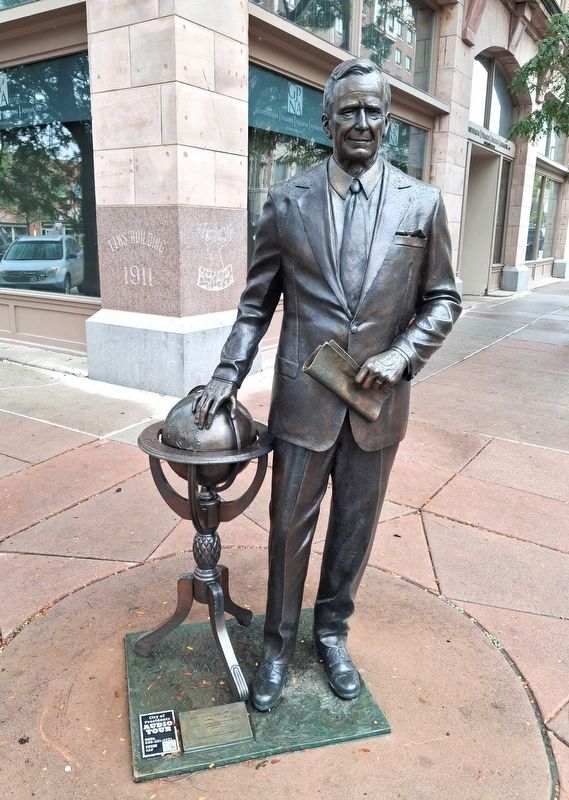 George H.W. Bush Marker and Sculpture. Click for full size. George H.W. Bush Marker and Sculpture image. Click for full size.