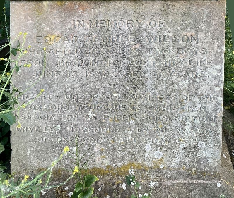 Edgar George Wilson Marker. Click for full size. Edgar George Wilson Marker image. Click for full size.