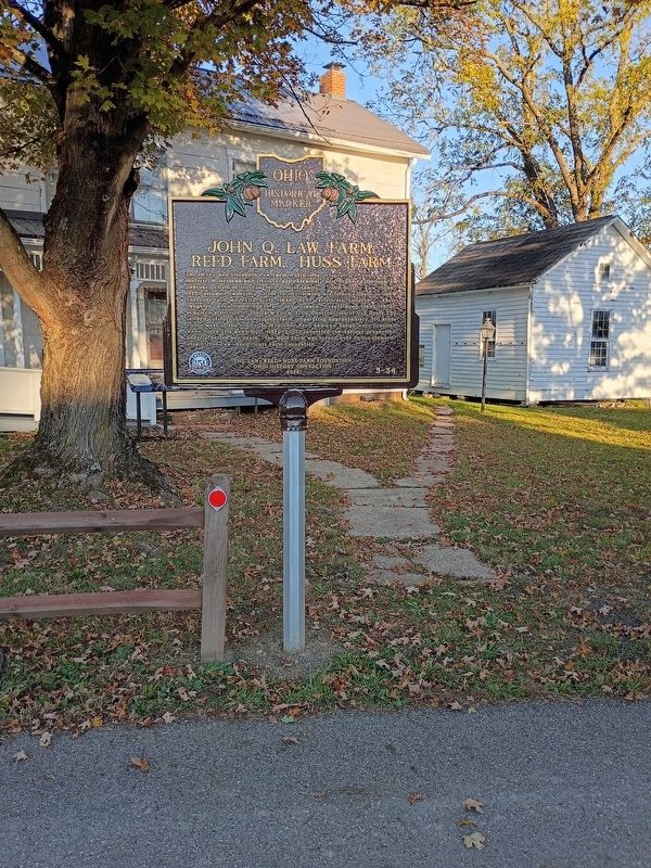 John Q. Law Farm, Reed Farm, Huss Farm / Henry Law Farm Historic District Marker image. Click for full size.