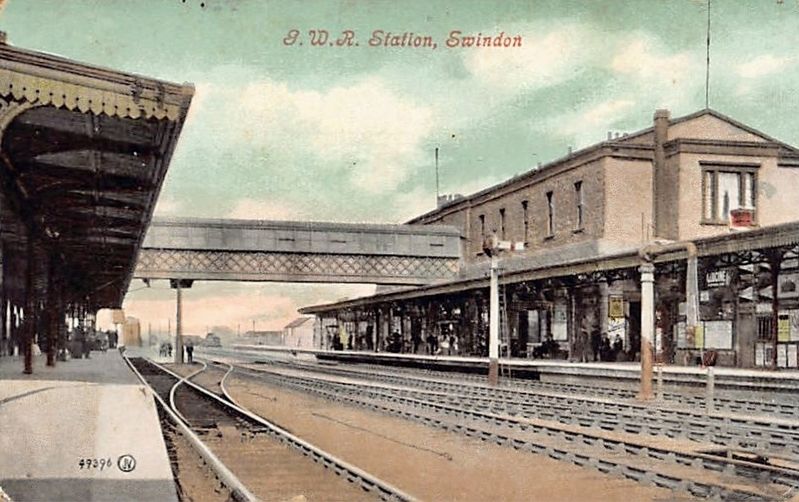 G.W.R. Swindon Station. Click for full size. G.W.R. Swindon Station image. Click for full size.
