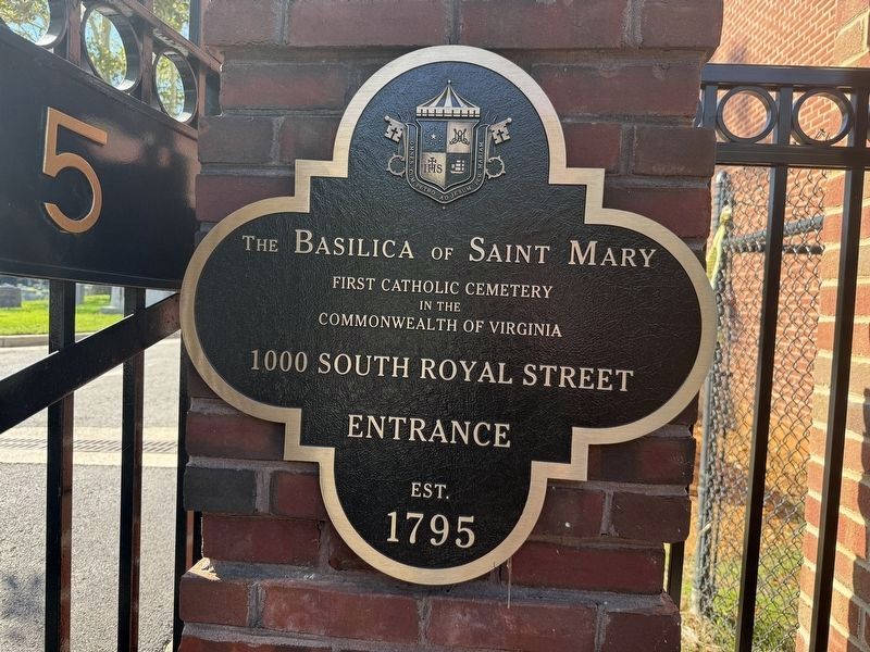 The Basilica of Saint Mary Marker. Click for full size. The Basilica of Saint Mary Marker image. Click for full size.