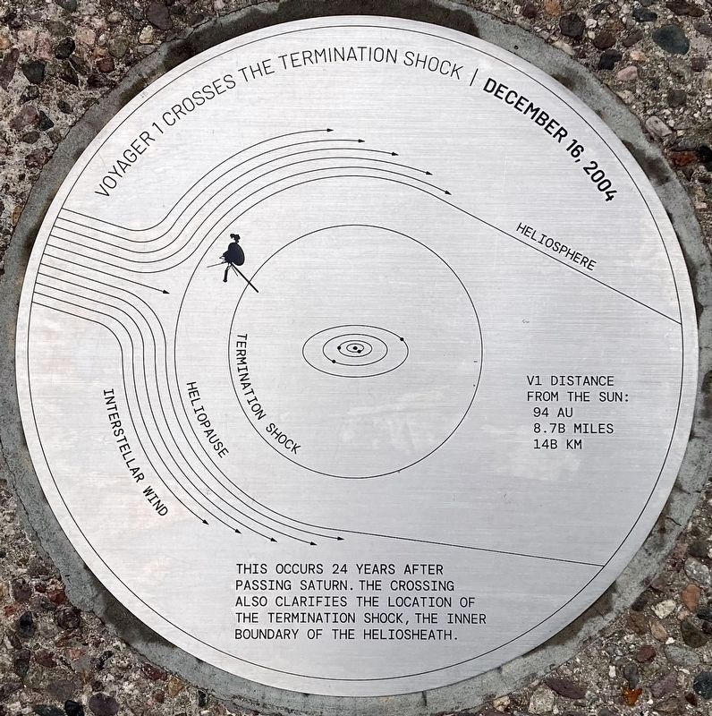 Voyager 1 Marker. Click for full size. Voyager 1 Marker image. Click for full size.