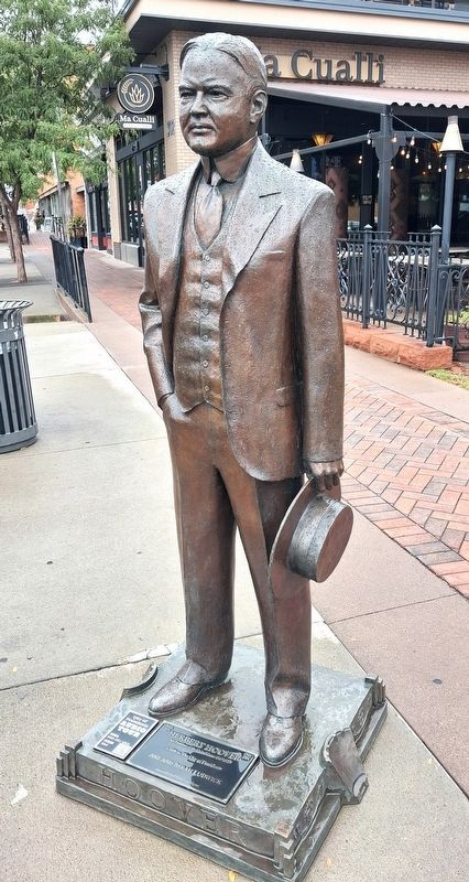 Herbert Hoover Marker and Sculpture. Click for full size. Herbert Hoover Marker and Sculpture image. Click for full size.
