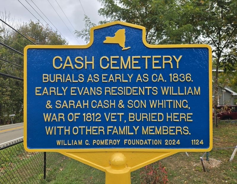 Cash Cemetery Marker image. Click for full size.