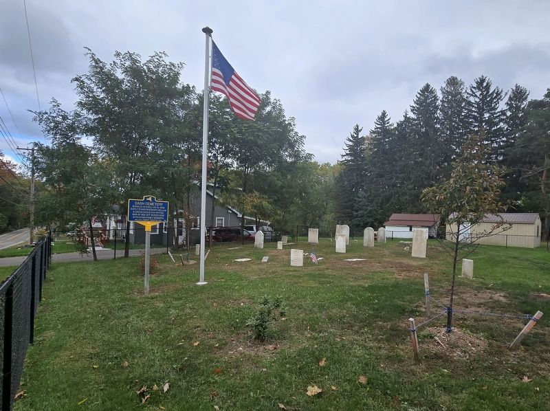 Cash Cemetery and Marker image. Click for full size.