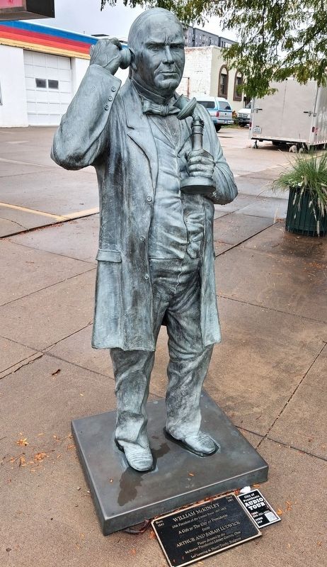 William McKinley Marker and Sculpture. Click for full size. William McKinley Marker and Sculpture image. Click for full size.
