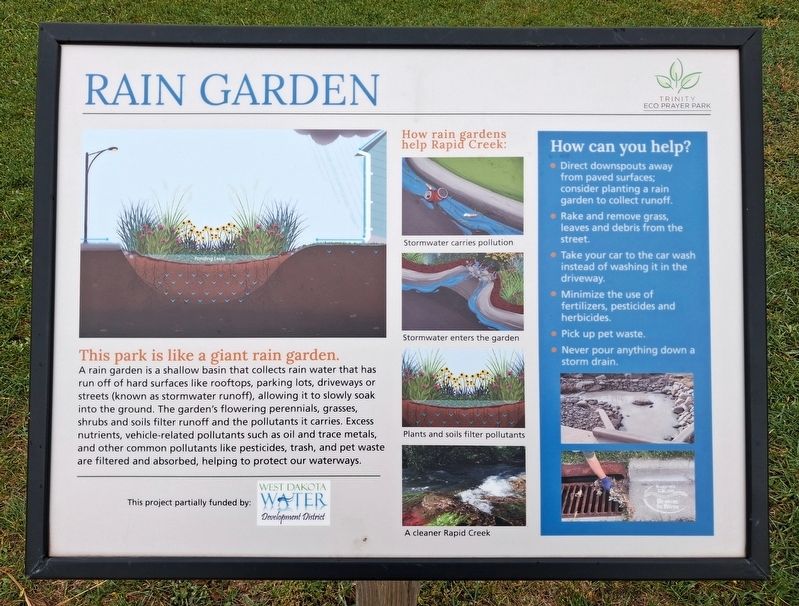 Rain Garden Marker. Click for full size. Rain Garden Marker image. Click for full size.