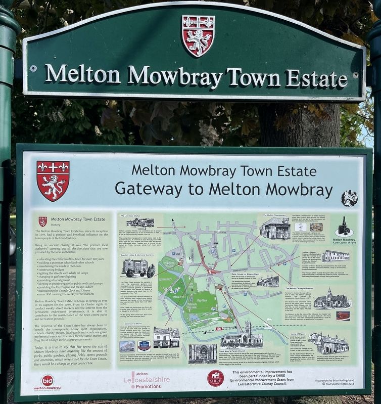 Melton Mowbray Town Estate Marker image. Click for full size.