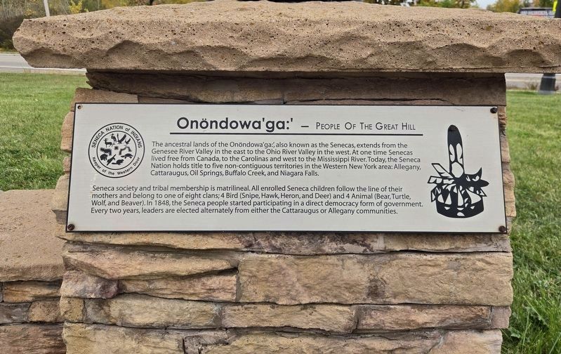 On�ndowa'ga:' - People of the Great Hill Marker image. Click for full size.