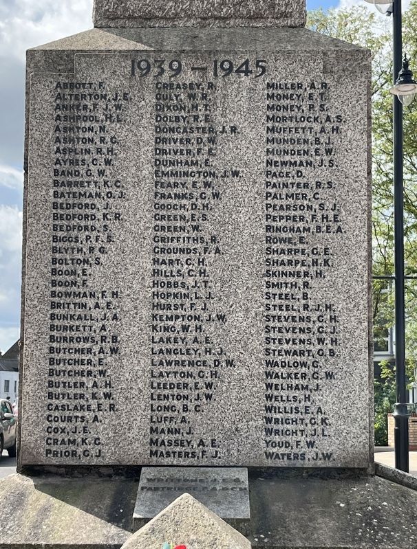 March War Memorial 1939-1945. Click for full size. March War Memorial 1939-1945 image. Click for full size.