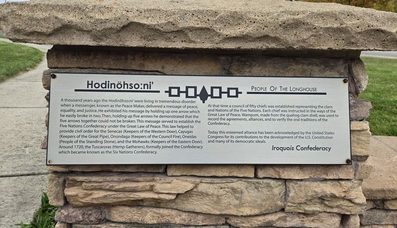 Hodin�hso:ni' Marker image. Click for full size.