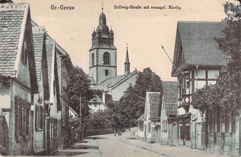 Helwigstraße with the Protestant Town Church. Click for full size. Helwigstraße with the Protestant Town Church image. Click for full size.