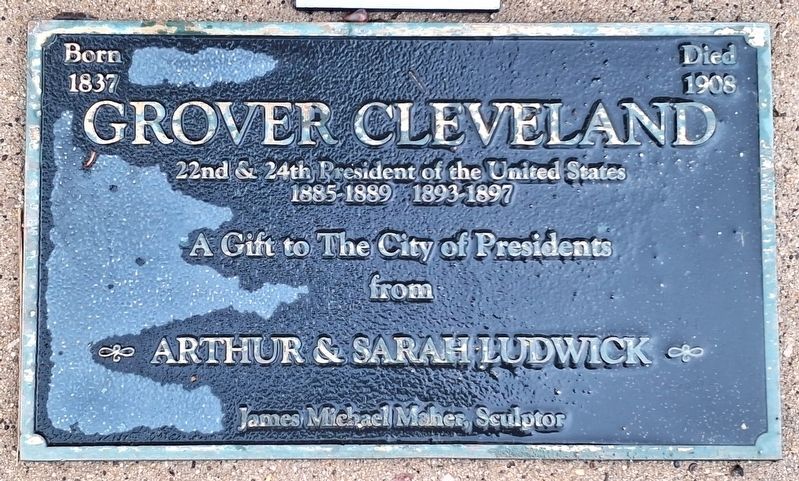 Grover Cleveland Marker. Click for full size. Grover Cleveland Marker image. Click for full size.