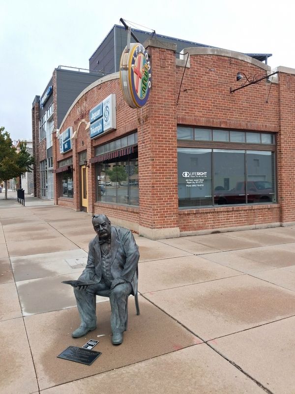 Grover Cleveland Marker and Sculpture. Click for full size. Grover Cleveland Marker and Sculpture image. Click for full size.