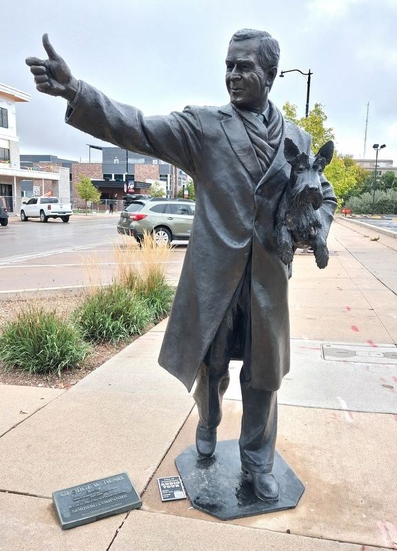 George W. Bush Marker and Sculpture image. Click for full size.