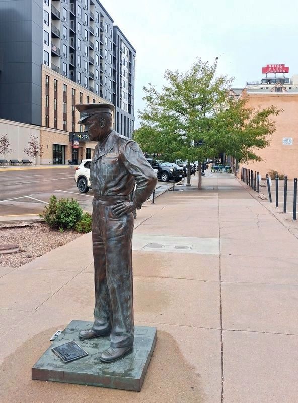 Dwight D. Eisenhower Marker and Sculpture. Click for full size. Dwight D. Eisenhower Marker and Sculpture image. Click for full size.