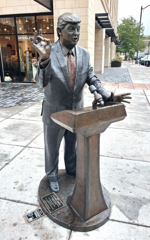 Donald J. Trump Marker and Sculpture. Click for full size. Donald J. Trump Marker and Sculpture image. Click for full size.