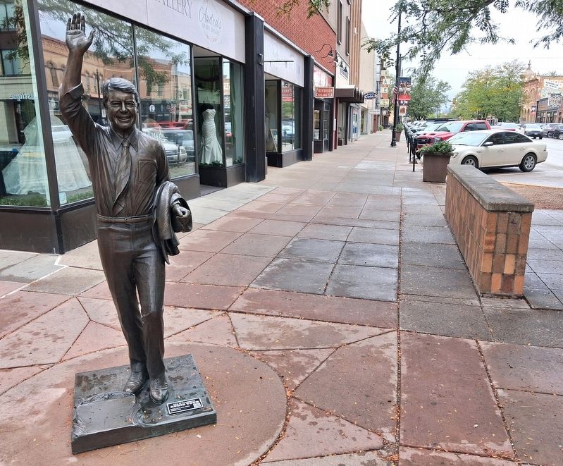 Jimmy Carter Marker and Sculpture. Click for full size. Jimmy Carter Marker and Sculpture image. Click for full size.