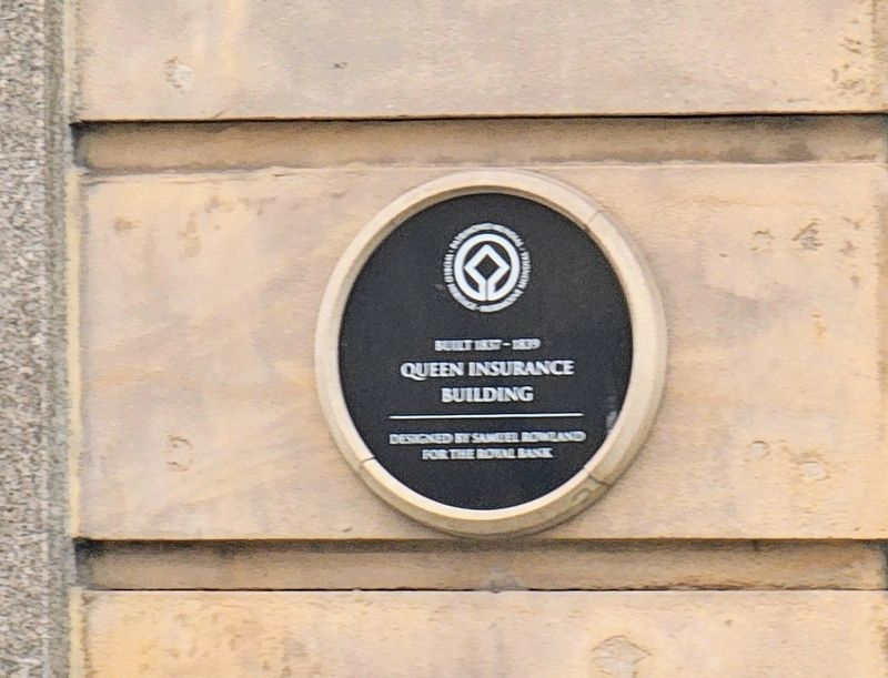Queen Insurance Building Marker. Click for full size. Queen Insurance Building Marker image. Click for full size.