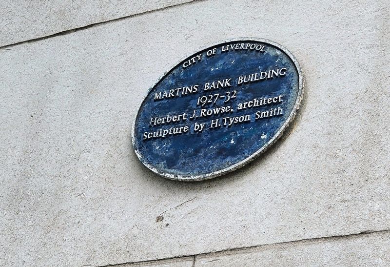 Martins Bank Building Marker. Click for full size. Martins Bank Building Marker image. Click for full size.