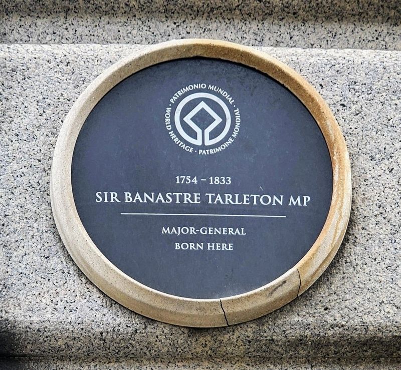 Sir Banastre Tarleton MP Marker image. Click for full size.