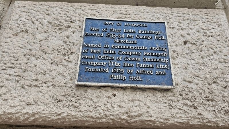 Site of First India Buildings Marker. Click for full size. Site of First India Buildings Marker image. Click for full size.