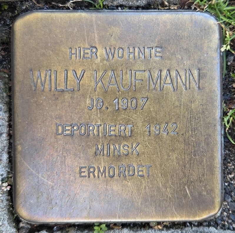 Willy Kaufmann Marker. Click for full size. Willy Kaufmann Marker image. Click for full size.