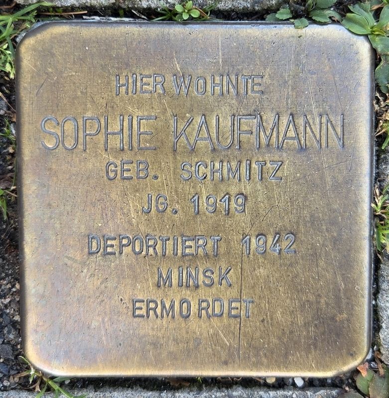 Sophie Kaufmann Marker. Click for full size. Sophie Kaufmann Marker image. Click for full size.