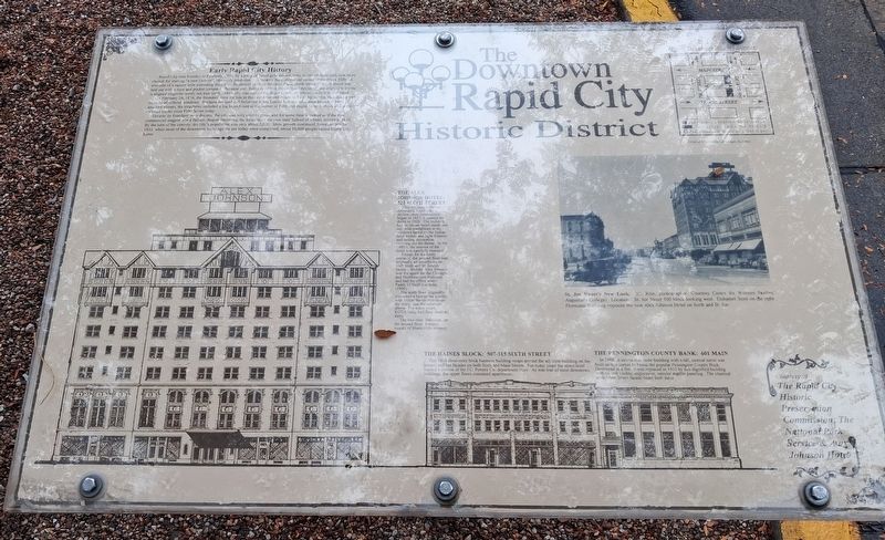Early Rapid City History Marker. Click for full size. Early Rapid City History Marker image. Click for full size.