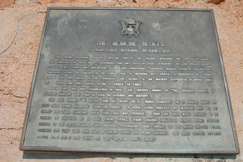The Medicine Bluffs Marker image. Click for full size.