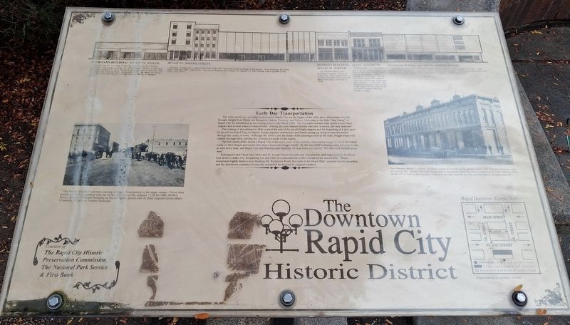 Early Day Transportation Marker image. Click for full size.