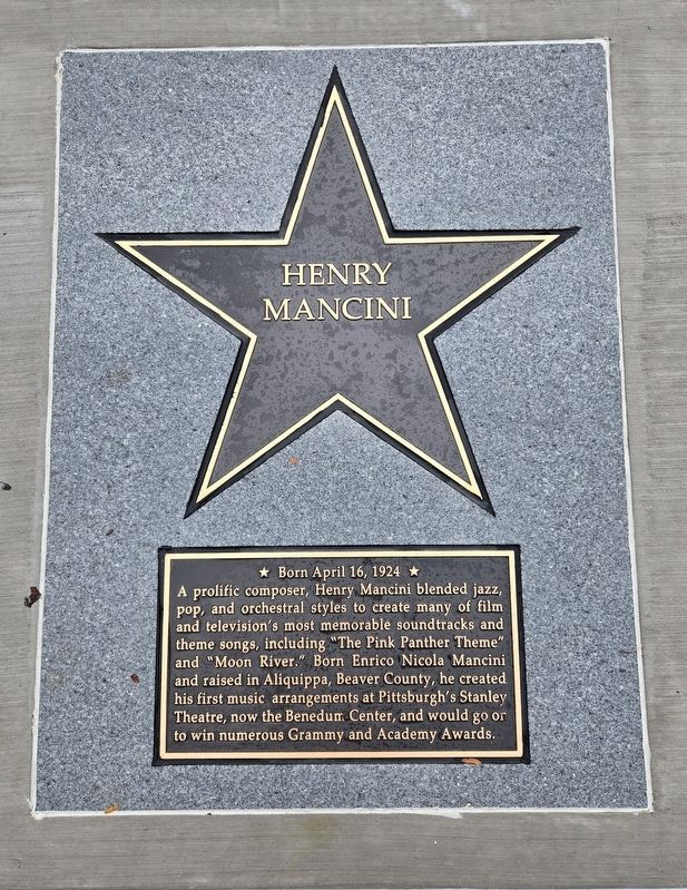 Henry Mancini Marker image. Click for full size.