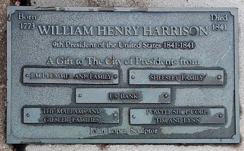 William Henry Harrison Marker image. Click for full size.